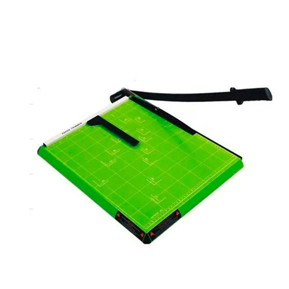 Guilhotina A4 Com Margeador Magnético Verde 12 Folhas - 1