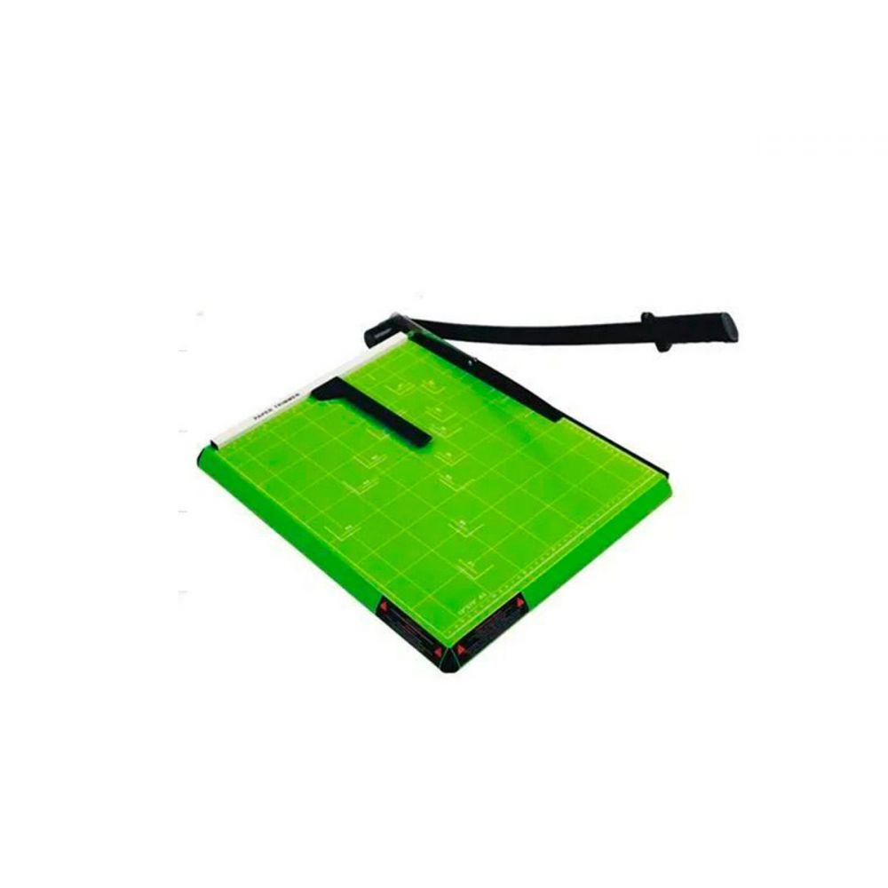 Guilhotina A4 Com Margeador Magnético Verde 12 Folhas - 2