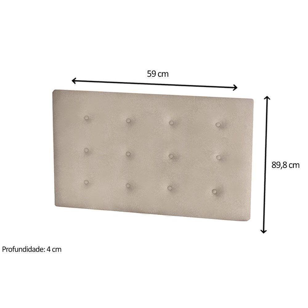 Multiuso de Quarto Bebê Kit Capitonê Courano p/ Berço Maria Pena Areia - Peroba - 3