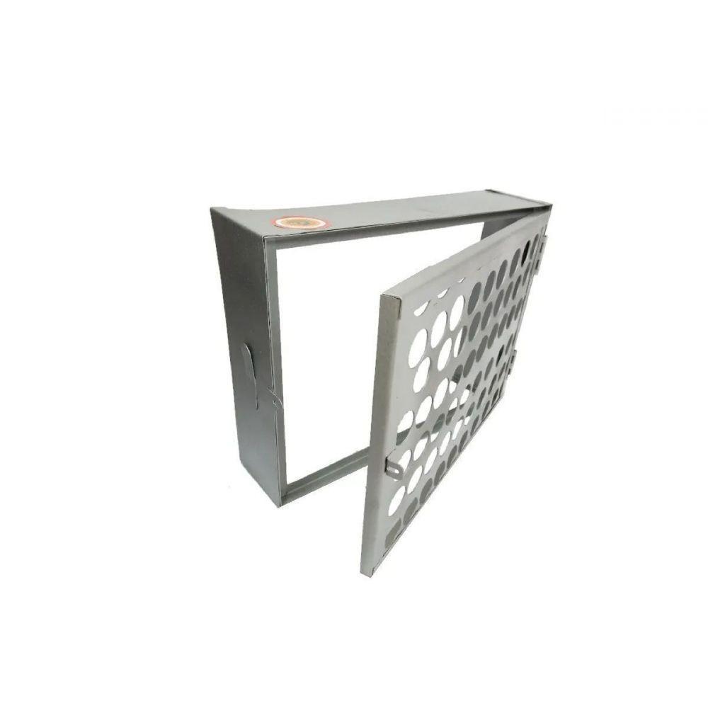 Proteção Hidrômetro Tela Moeda com Porta Cadeado 50x40cm - 2