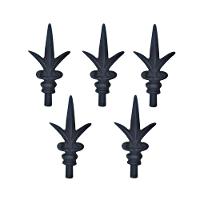 Kit 5 Ponteiras Ponta De Lança Ferro N12 Grade Portão Muro - 1