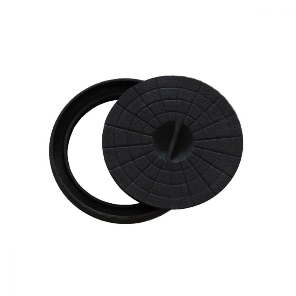 Tampa Tampão de Chão Regar Simples de Ferro Fundido 20cm - 1