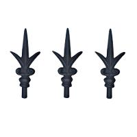 Kit 3 Ponteiras Ponta De Lança Ferro N12 Grade Portão Muro - 1