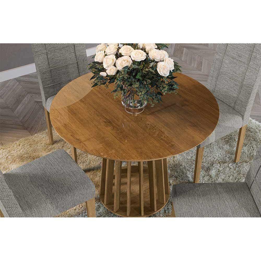 Base de Mesa p/ Cozinha Lavanda BA45 Madeirado s/ Tampo Nogueira - Kappesberg - 2