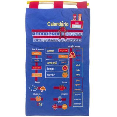 Calendário Bordado PortuguêsAntialérgico72 CmCas Brinquedos