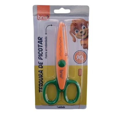 Tesoura De Picotar Papel Formato Curva - Brw