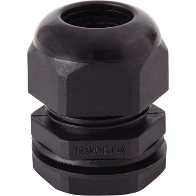 Conector Prensa-cabo 1.1/2 Polegada Tramontina Em Termoplástico Preto Com Bucha Tramontina