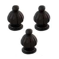 Kit 3 Pinha Ferro Fundido N13 Para Grade Sacada Muro 5X3Cm - 1