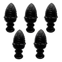 Kit 5 Pinhas Ferro Fundido N09 P/ Grade Portão Sacada Muro - 1