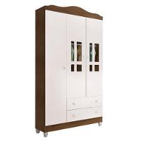 Quarto De Bebê Berço 3 Em 1 Guarda Roupa Infantil Branco