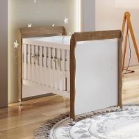 Quarto De Bebê Gran Selena Berço Mini Cama Cômoda Branco - 7