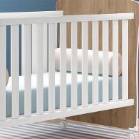 Mini Cama E Guarda Roupa Infantil Carvalho Rústico/Branco - 12