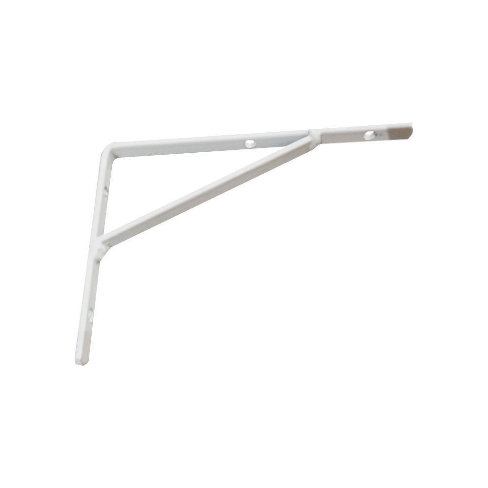 Kit Suporte Prateleira Com 12 Pçeas Em Aço Mão Francesa 15x20 Branco - 2