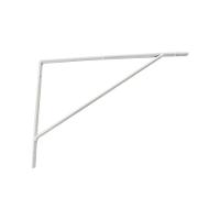 Kit Suporte Prateleira Com 12 Peças Em Aço Mão Francesa 30x20 Branco - 2