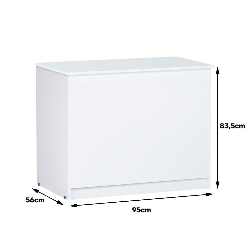 Baú Multi Amanda Big Retangular 95X56Cm Branco - 2