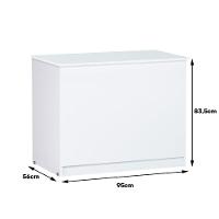 Baú Multi Amanda Big Retangular 95X56Cm Branco - 2