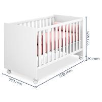 Quarto De Bebê Cômoda Helena E Berço Doce Sonho Com Colchão Branco