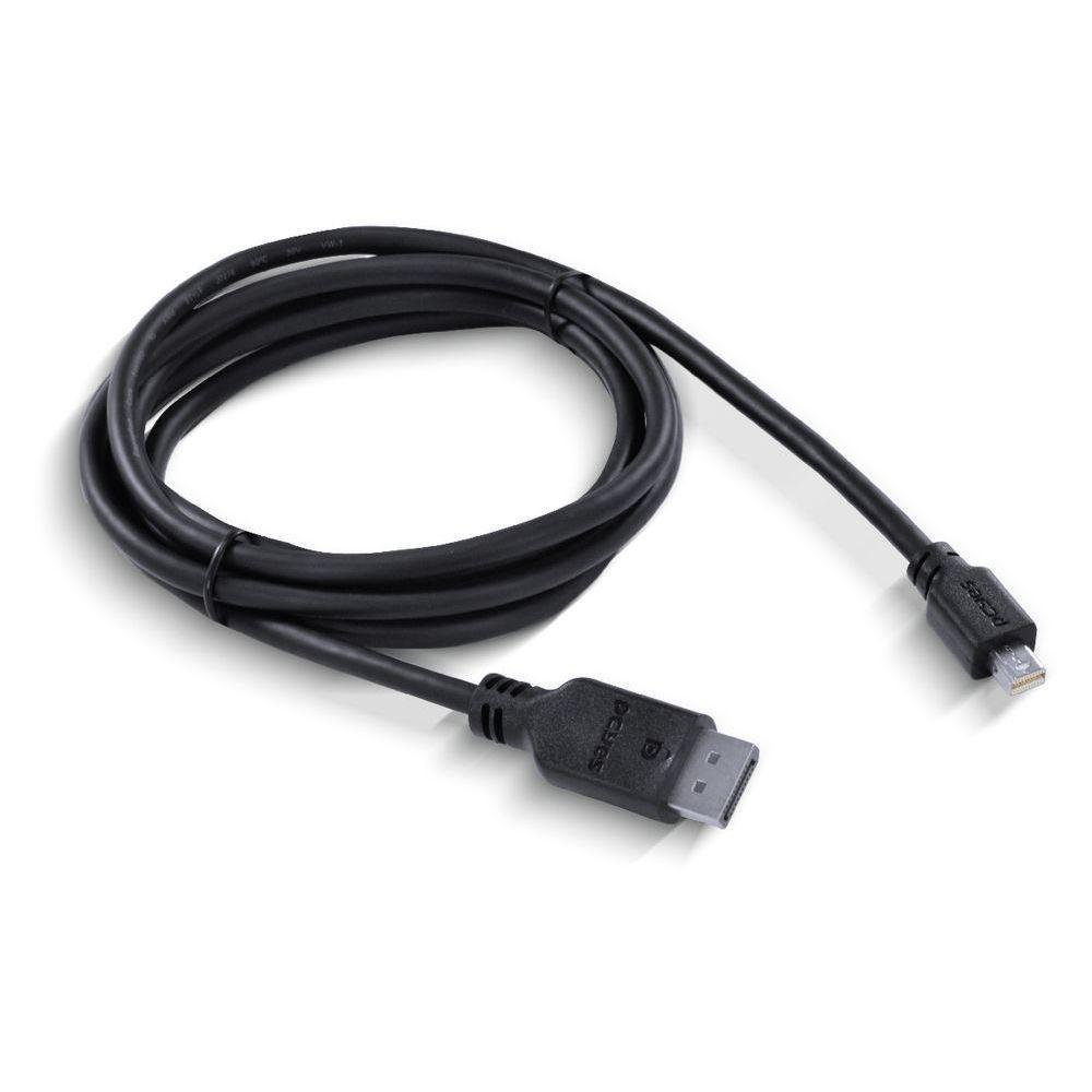 Cabo Mini Displayport Macho Para Displayport Macho V.1.2 28Awg Puro Cobre 2 Metros - Pmddpm-2 - 4