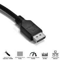 Cabo Displayport Macho Para Displayport Macho 2 Metros V1.2 - Pdpm-2
