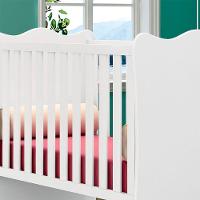 Kit Berço E Cômoda Infantil 4 Gavetas Brilhar Q01 Branco - 2