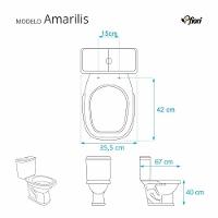 Assento Sanitário Amarilis Verde Claro Para Vaso Fiori - 4