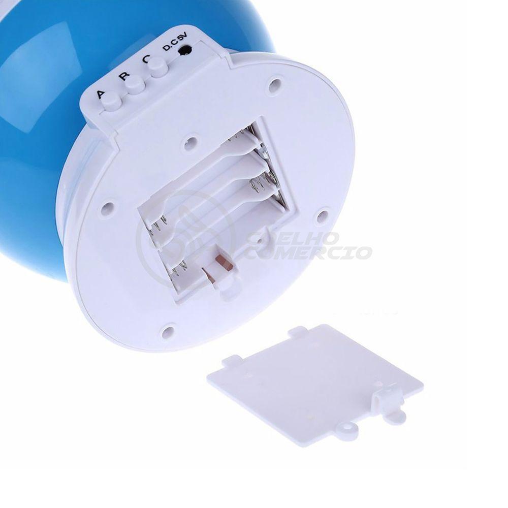 Luminária Projetor Abajur Estrelas Galáxia Bonito Céu Azul - 4