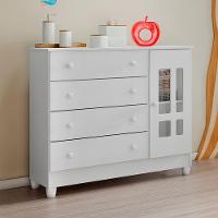 Quarto De Bebê Ariel Berço 3 Em 1 Lila Cômoda Branco
