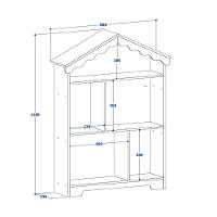 Conjunto De Quarto Princesa Com Cama E Estante Branco/rosa - Vitamov - 10