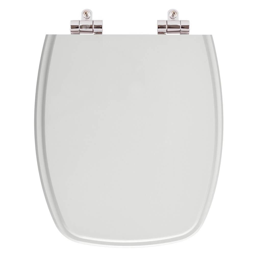 Assento Sanitário Soft Close Cinza Claro Para Vaso Fiori - 1