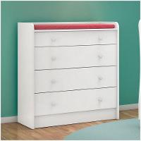 Quarto De Bebê Cômoda 2523 E Berço Mini Cama 1344 Doce Sonho Branco - 5