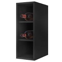 Armário Aéreo Nevada E Balcão Gabinete 180cm Com Pia Dallas Preto - Lumil - 3