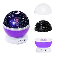 Luminária Projetor Abajur Estrelas Galáxia Moderno Céu Roxo - 9