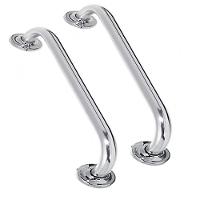 Alça Apoio Barra Inox Kit 2 Uni 50Cm Acessibilidade Banheiro - 1