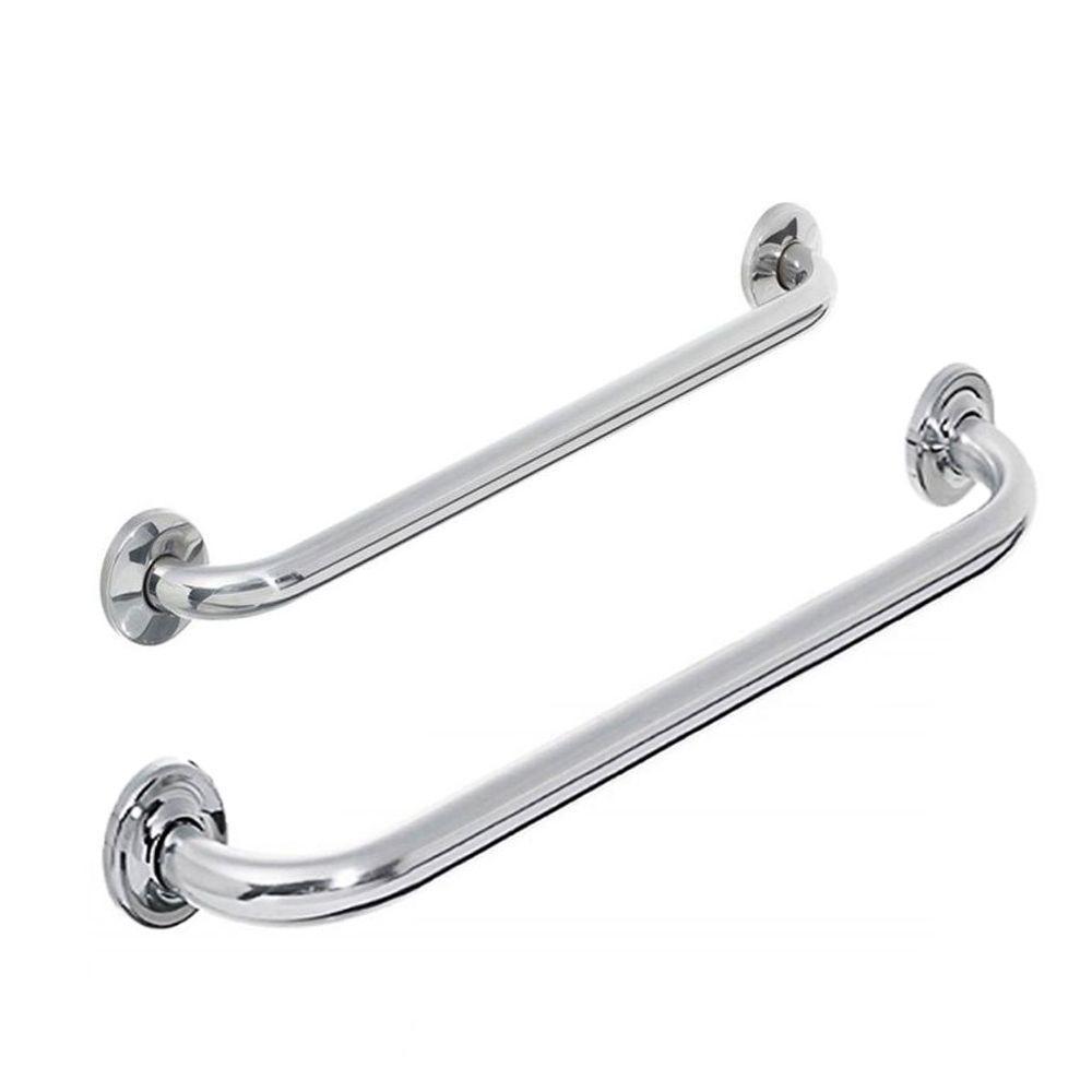 Alça Barra De Apoio Banheiro Inox Kit 2 Un 40cm E 60cm - 1