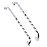 Alça Barra Apoio 70Cm Inox Kit 2 Uni Acessivel Criança Idoso Gestante Cadeirante Suporte Resistente - 2