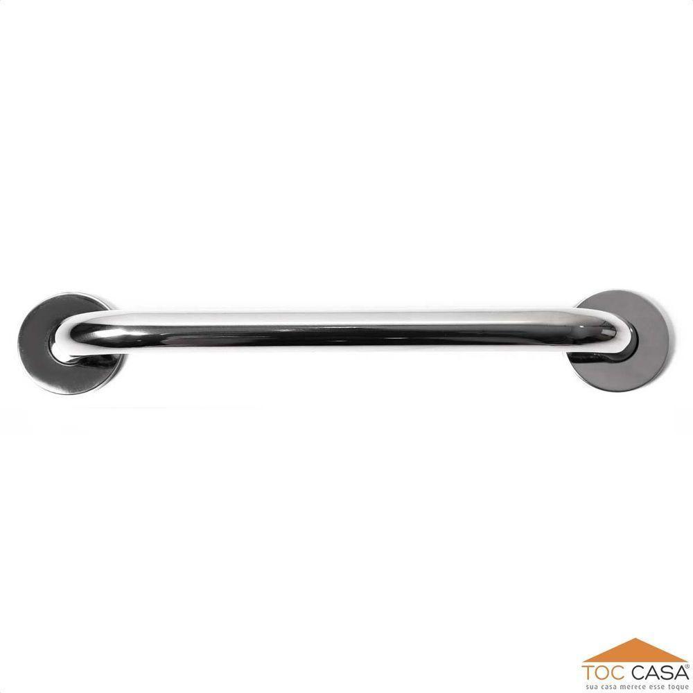 Barra De Apoio Tubular Em Inox Polido Diâmetro 1.1/4 De 40cm - 3