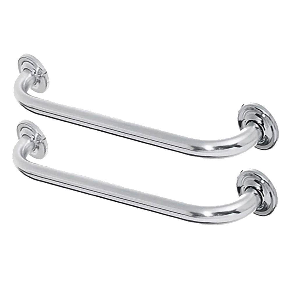 Alça Apoio Banheiro Kit 2 Uni Inox Idoso Cadeirante - 1