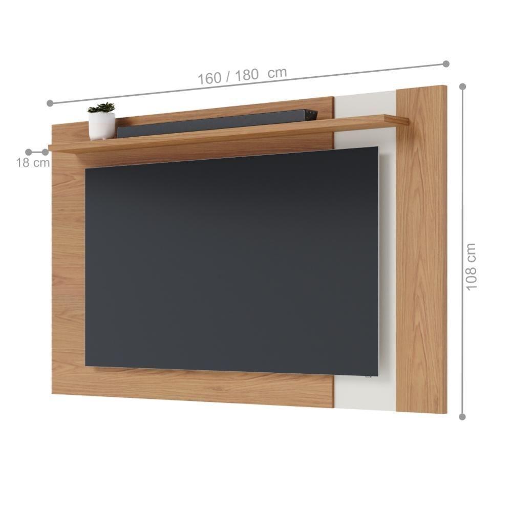 Painel Extensivel Para Tv 70 Polegadas Belfast Freijo Off-white Matte - 2
