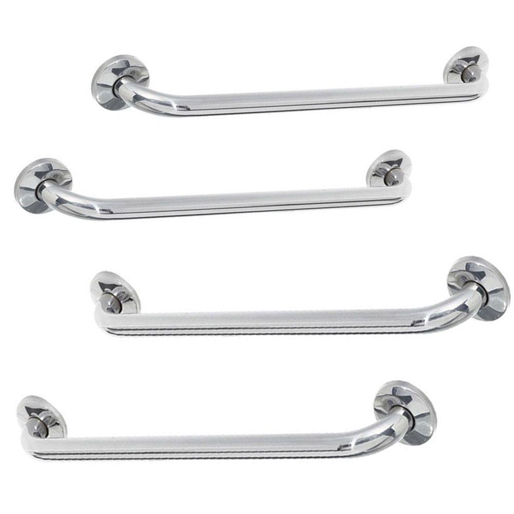 Alça Apoio Banheiro Inox Reta Kit 4 Unidades 40cm E 60cm Idoso Cadeirante Acessibilidade Deficiente - 2