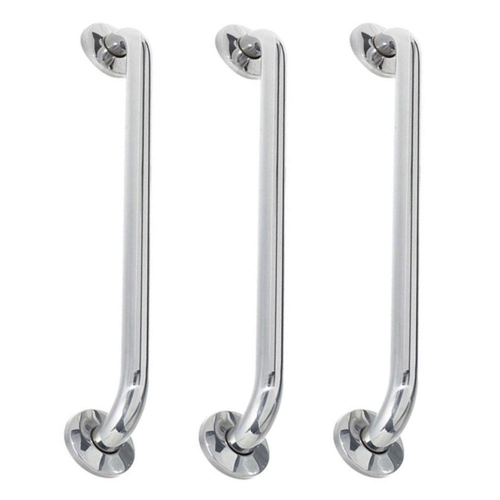 Alça De Apoio 40Cm Kit 3 Unidades Inox Barra Cadeirante Deficiente Acessibilidade Idoso Banheiro - 1