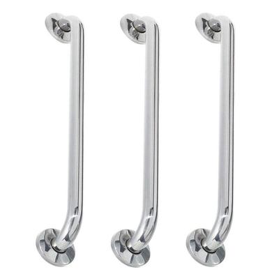 Alça De Apoio 40Cm Kit 3 Unidades Inox Barra Cadeirante Deficiente Acessibilidade Idoso Banheiro