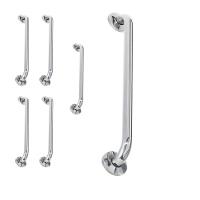 Alça De Apoio 40Cm Inox Barra Kit 5 Unidades Cadeirante Idoso Banheiro Deficiente Acessibilidade - 1