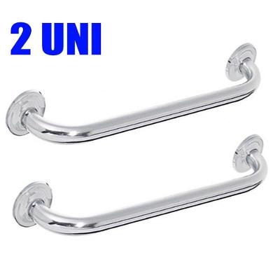 Alça De Apoio Banheiro Inox Barra 40Cm Kit 2 Und