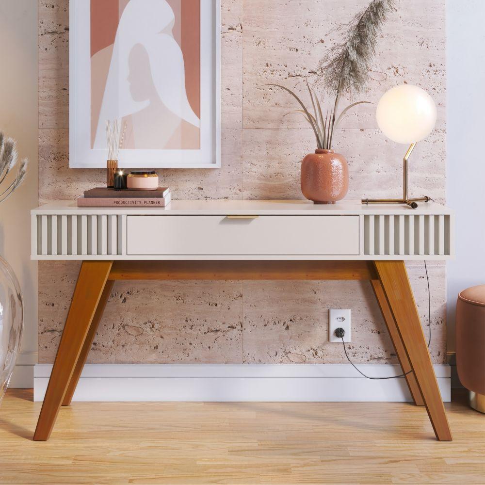 Conjunto Para Sala De Estar Barton Freijo Off-white Matte - 6