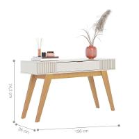 Conjunto Para Sala De Estar Barton Freijo Off-white Matte - 3