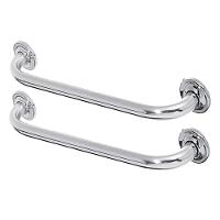 Alça Apoio Banheiro Kit 2 Uni Inox Idoso Cadeirante - 1