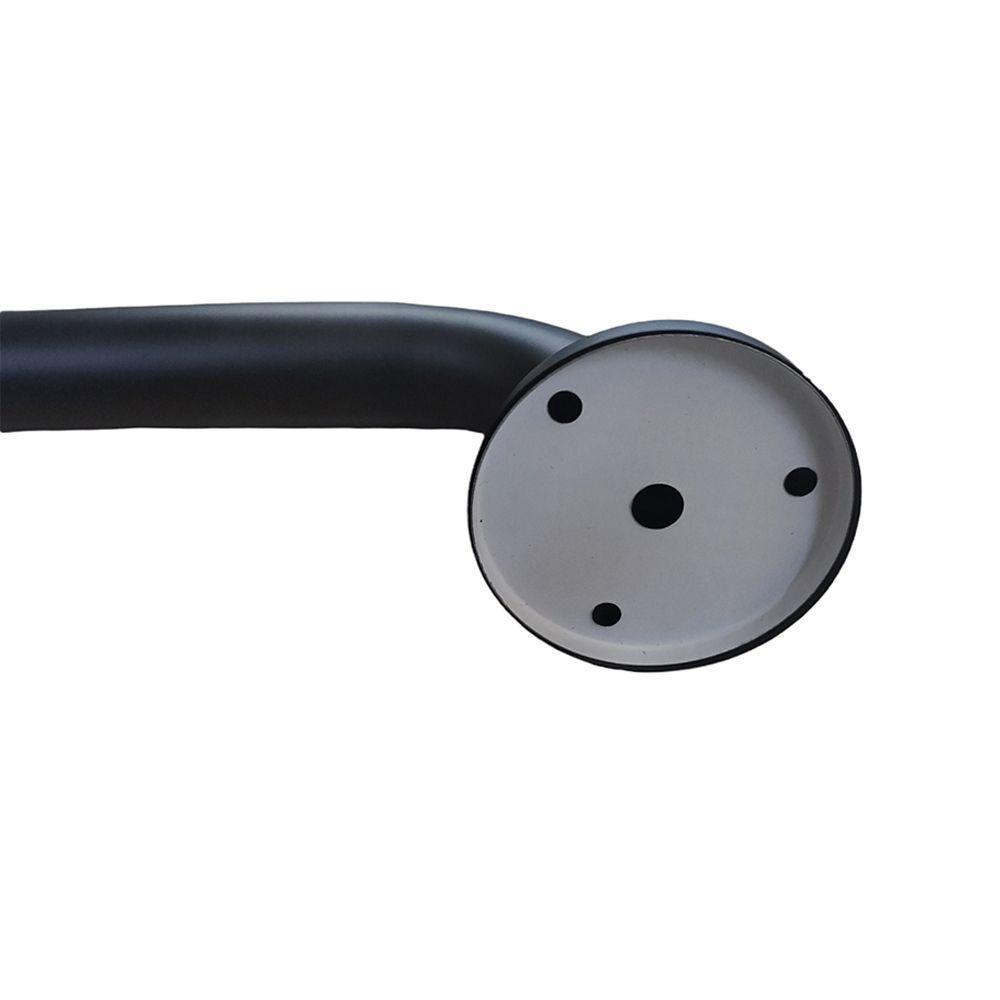 Alça De Apoio Barra 50cm Inox Preto Deficiente Box Banheiro - 9
