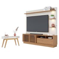 Conjunto Home Para Tv E Aparador Barton Freijo Off-white Matte - 1