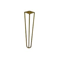 Pé De Metal 30 Cm Mesa De Canto Rack E Puffs Dourado