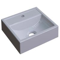 Cuba Pia De Apoio Para Banheiro Quadrada Kuad 32 C08 Cinza - 1